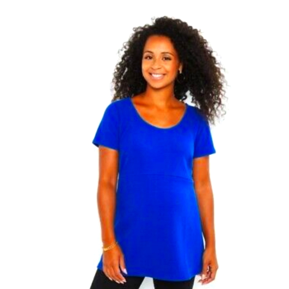 Motherhood Maternity Textured Peplum Top